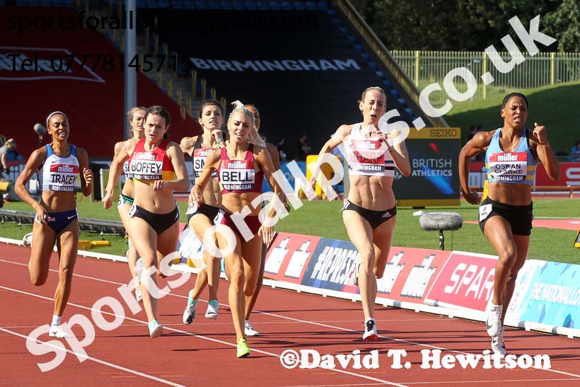 Womens 800 metres, 2019 Muller British Championships, Alexander Stadium, Birmingham. Photo: David T. Hewitson/Sports for All Pics